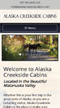 Mobile Screenshot of alaskacreeksidecabins.com